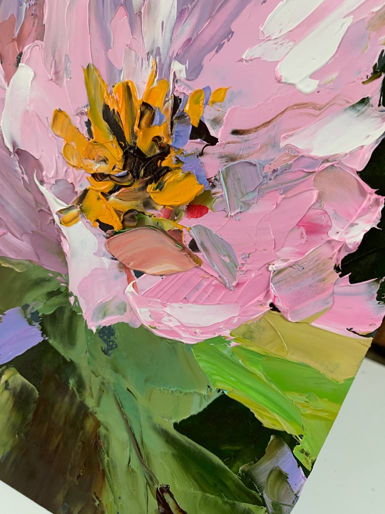 Original Abstract Expressionism Floral Painting by Vita Schagen