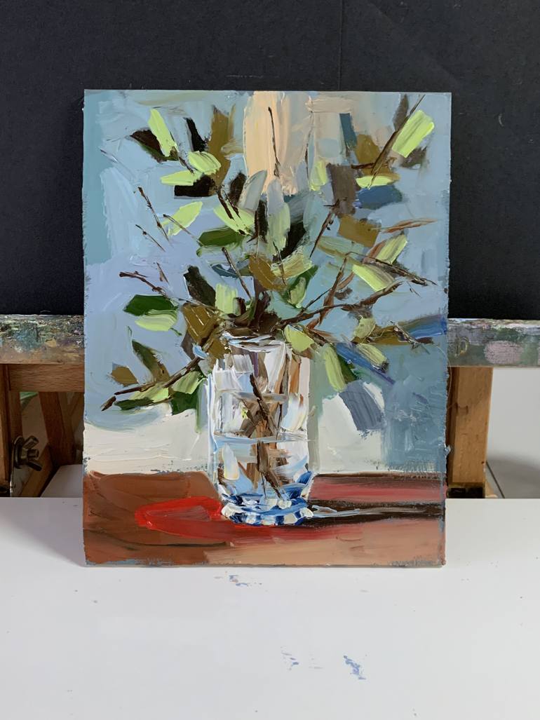 Original Contemporary Floral Painting by Vita Schagen