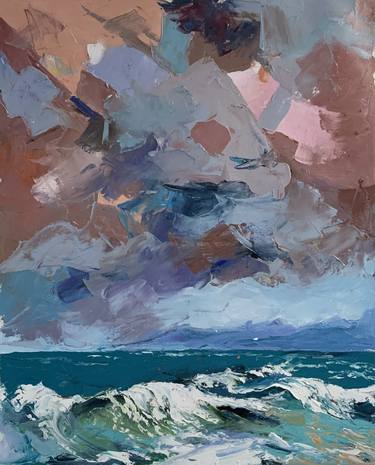 Print of Seascape Paintings by Vita Schagen