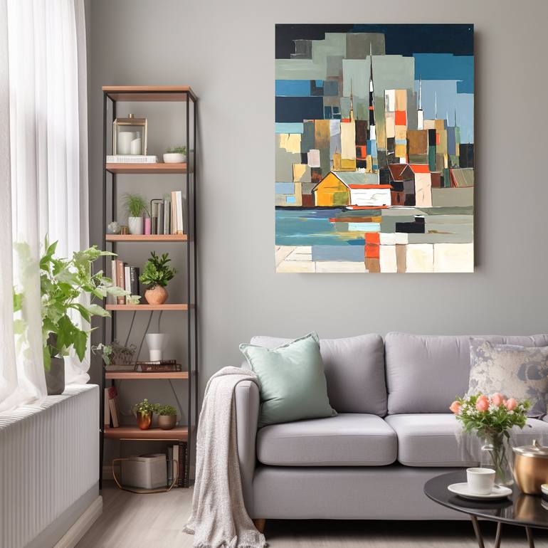 Original Cities Painting by Vita Schagen