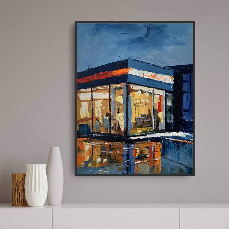 Original Expressionism Cities Painting by Vita Schagen