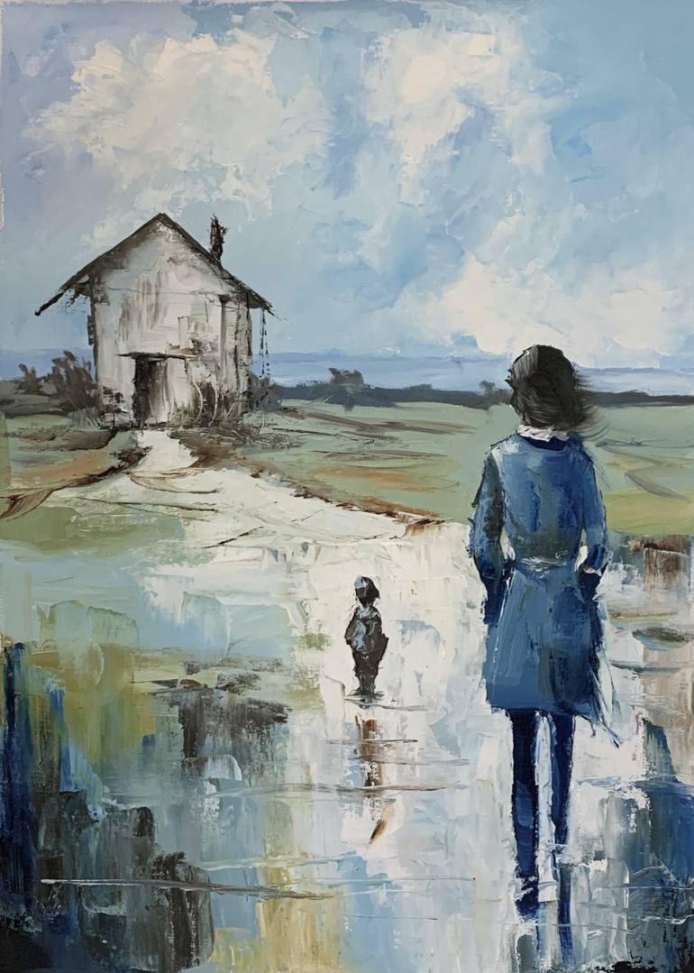 Print of Figurative Landscape Paintings by Vita Schagen