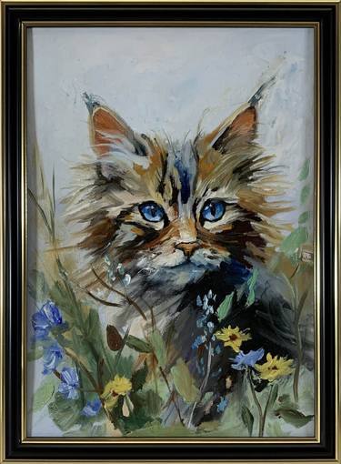 Original Expressionism Cats Paintings by Vita Schagen