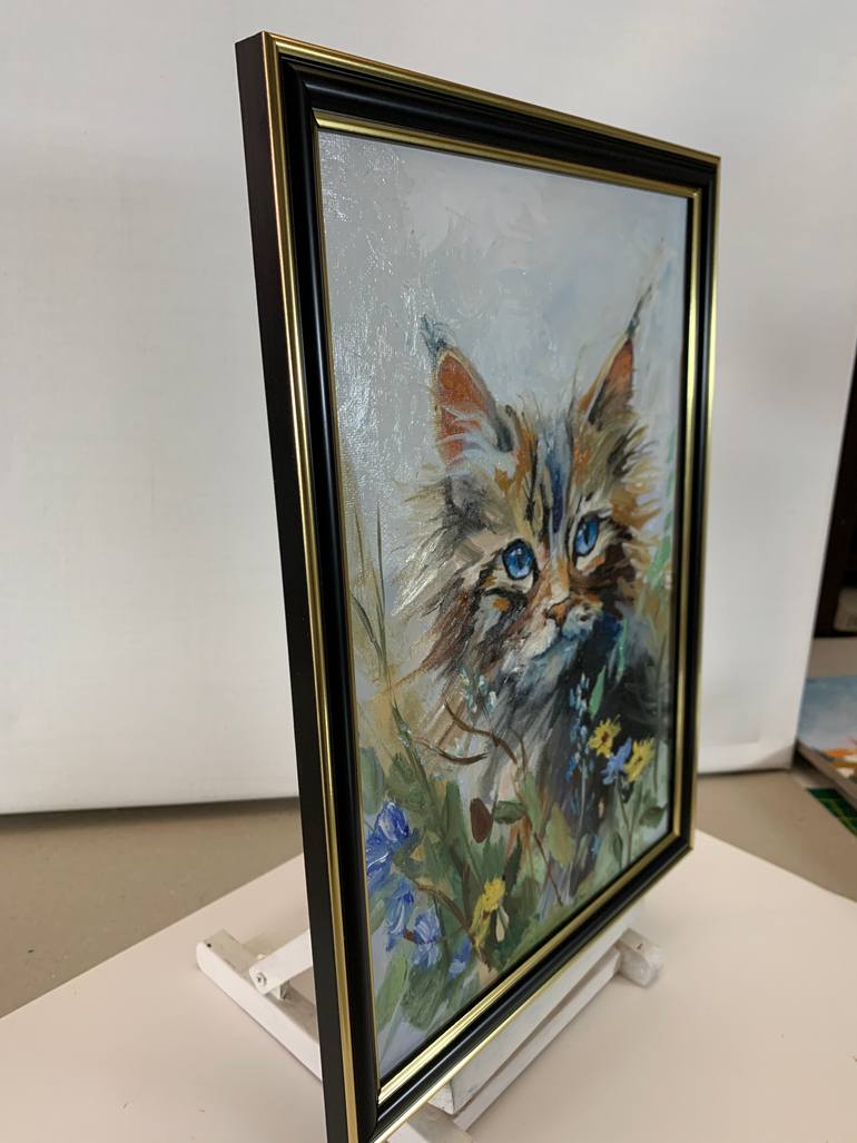 Original Contemporary Cats Painting by Vita Schagen
