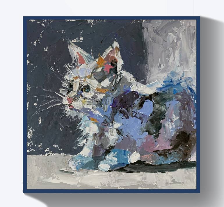 Original Impressionism Animal Painting by Vita Schagen