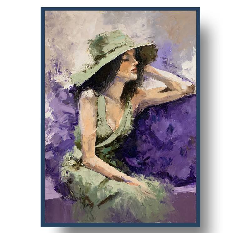 Original Fine Art Women Painting by Vita Schagen