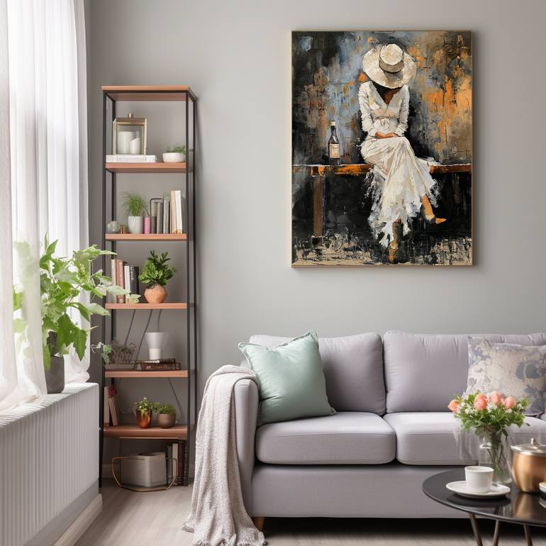 Original Expressionism People Painting by Vita Schagen