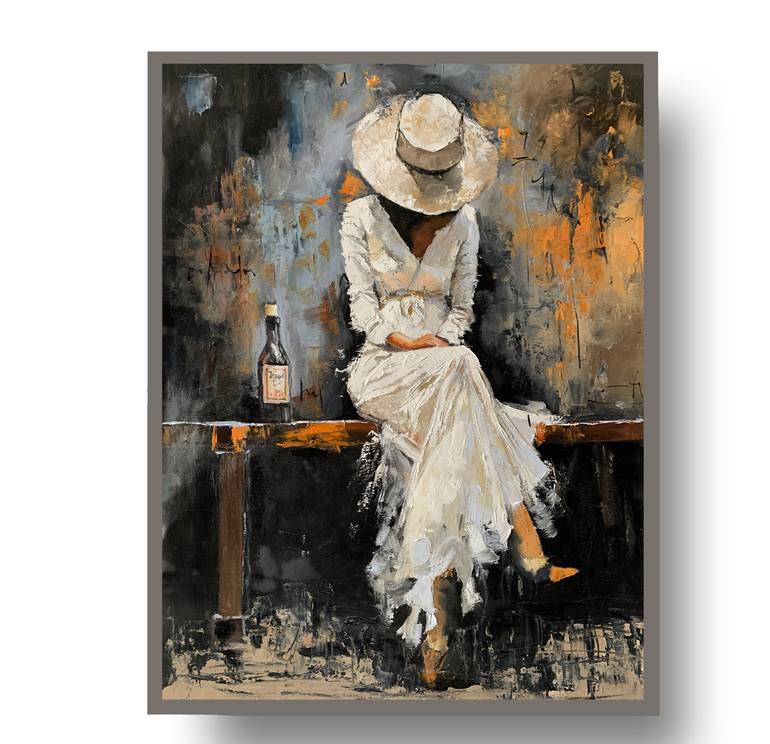 Original Expressionism People Painting by Vita Schagen