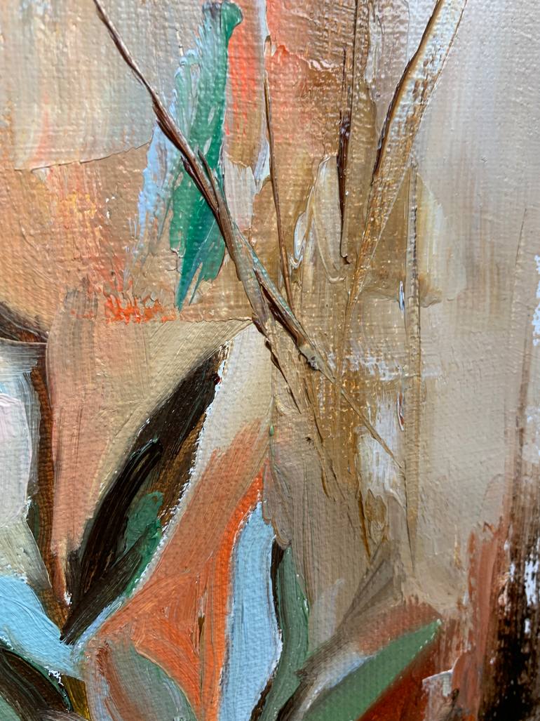Original Abstract Expressionism Floral Painting by Vita Schagen
