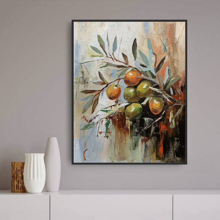 Original Abstract Expressionism Floral Painting by Vita Schagen