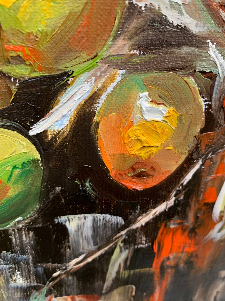 Original Abstract Expressionism Floral Painting by Vita Schagen