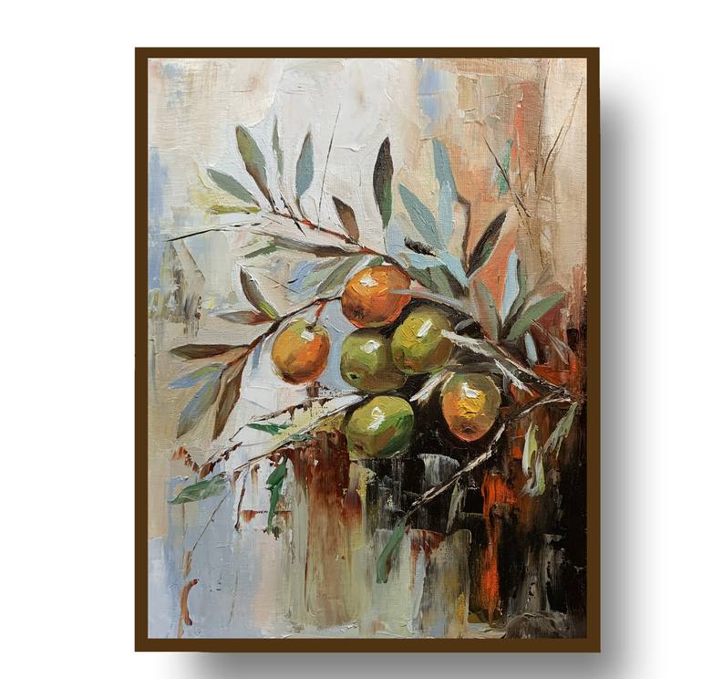 Original Abstract Expressionism Floral Painting by Vita Schagen