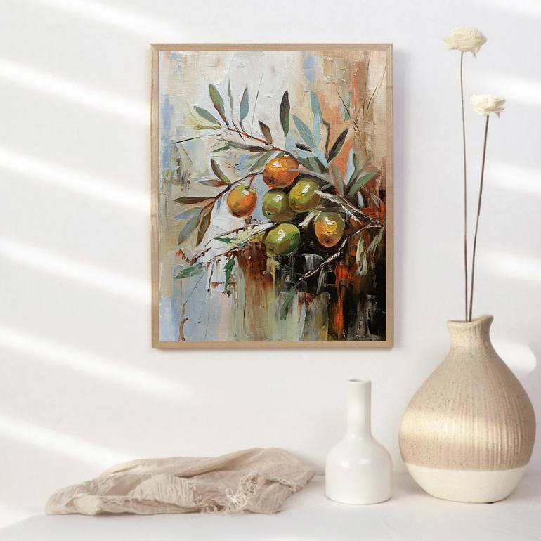Original Abstract Expressionism Floral Painting by Vita Schagen
