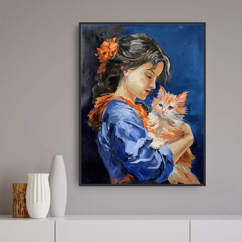 Original Expressionism People Painting by Vita Schagen