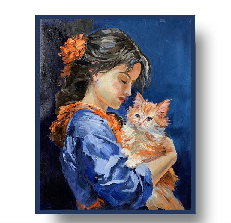 Original Expressionism People Painting by Vita Schagen