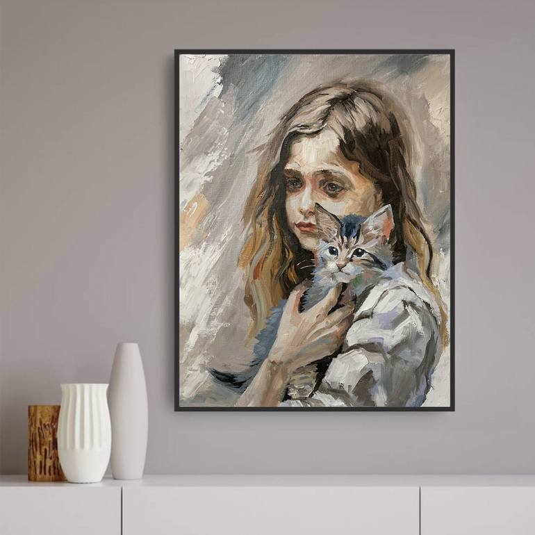Original Expressionism People Painting by Vita Schagen