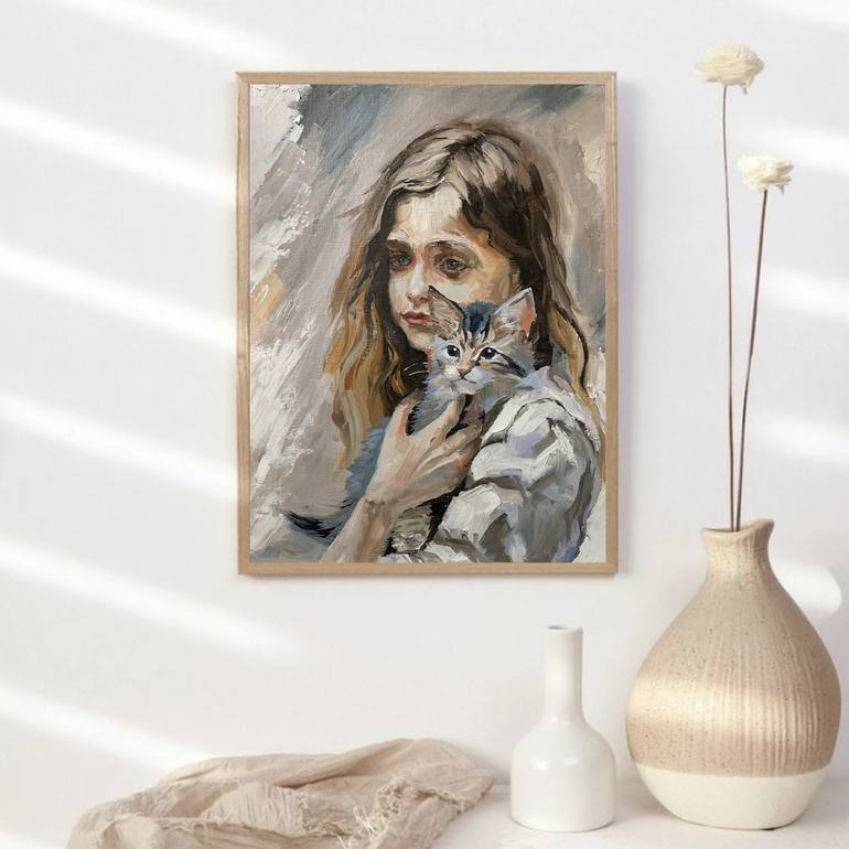 Original Expressionism People Painting by Vita Schagen