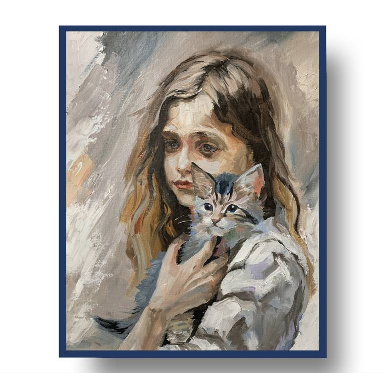 Original Expressionism People Painting by Vita Schagen