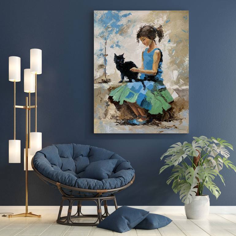 Original Expressionism People Painting by Vita Schagen