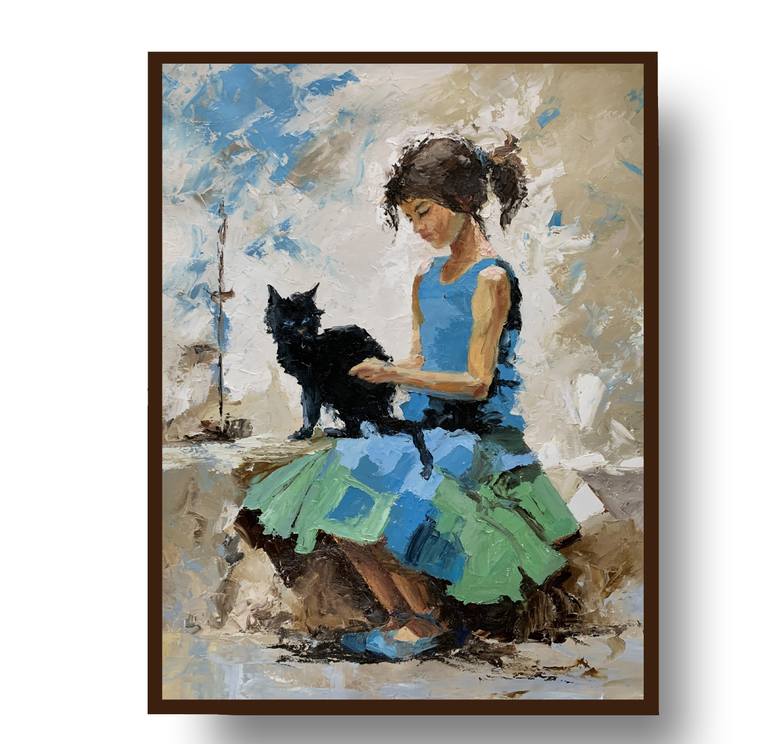 Original Expressionism People Painting by Vita Schagen