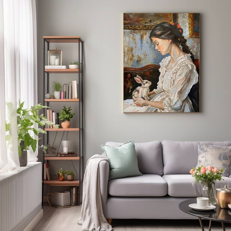 Original Expressionism People Painting by Vita Schagen