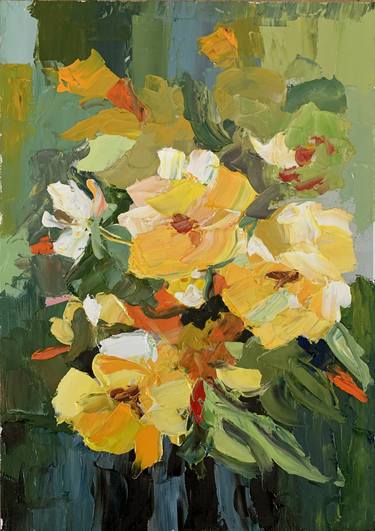 Original Contemporary Floral Paintings by Vita Schagen