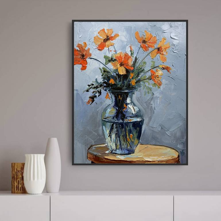 Original Contemporary Floral Painting by Vita Schagen