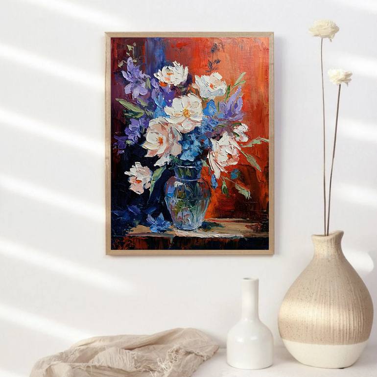 Original Contemporary Floral Painting by Vita Schagen
