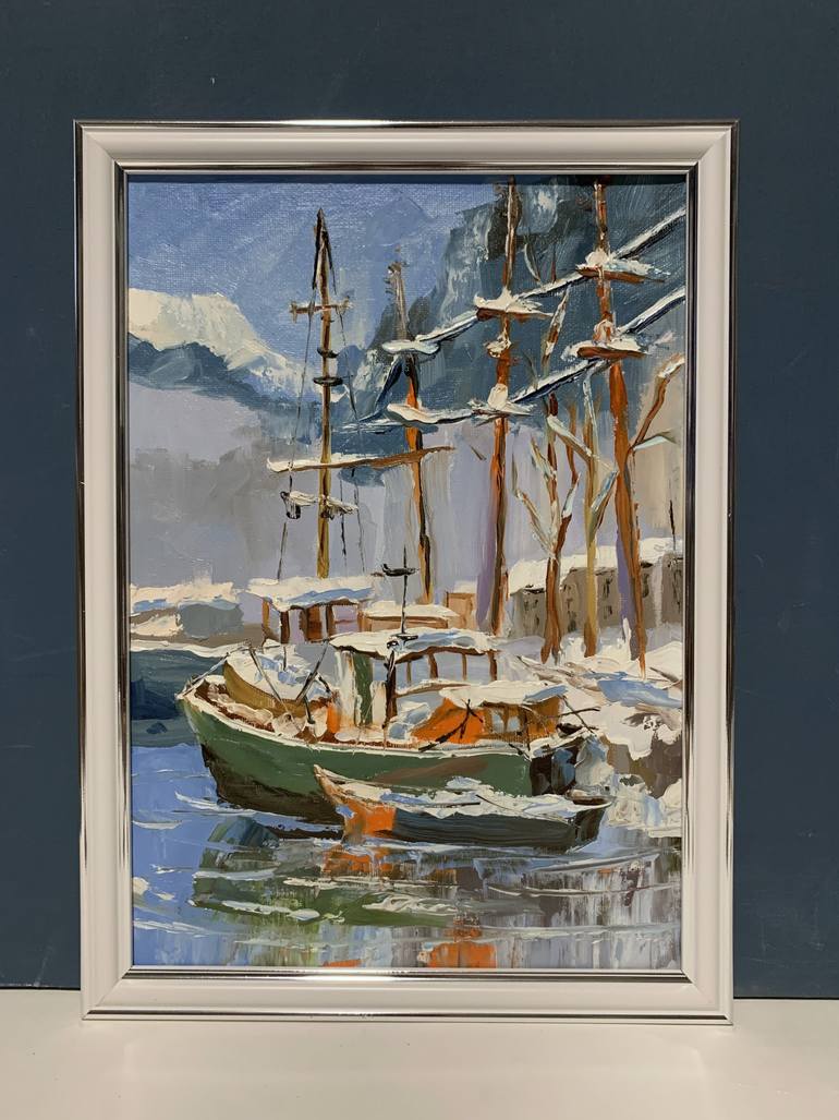 Original Contemporary Boat Painting by Vita Schagen