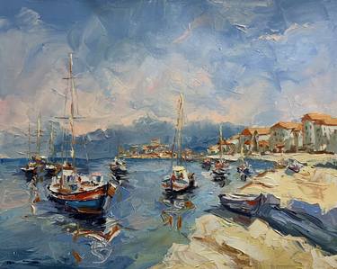 Original Expressionism Sailboat Paintings by Vita Schagen