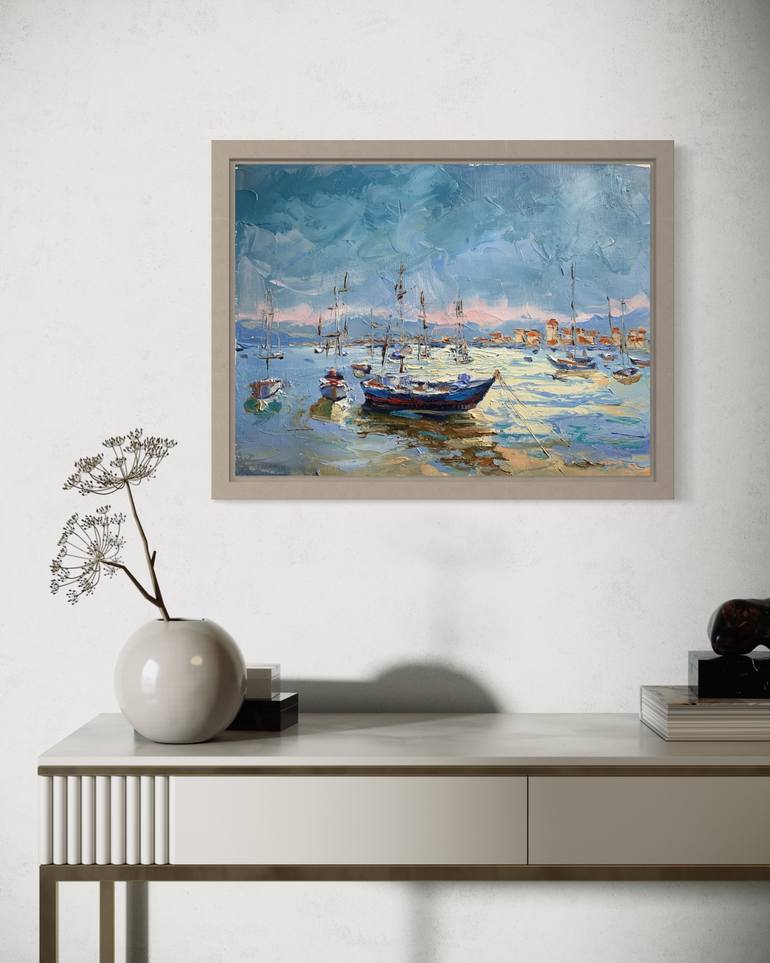 Original Contemporary Boat Painting by Vita Schagen