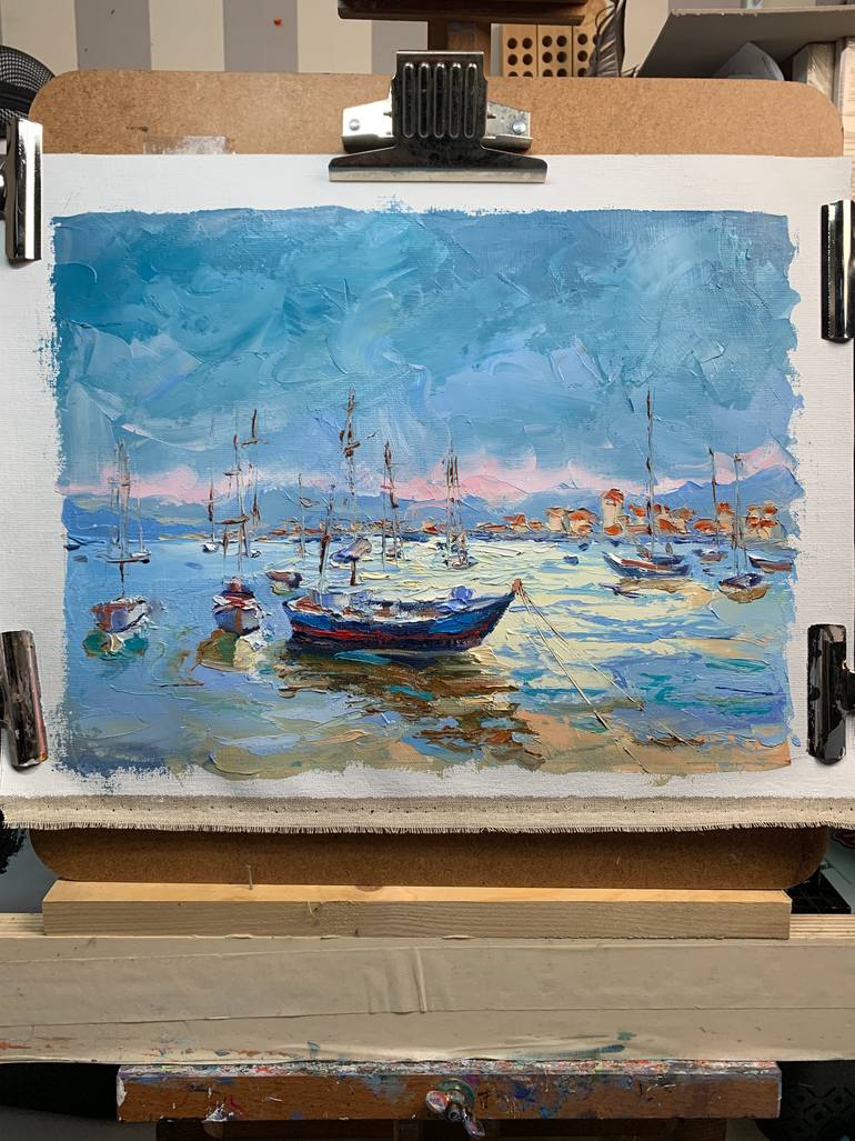 Original Contemporary Boat Painting by Vita Schagen