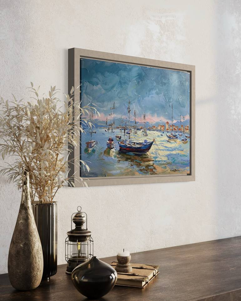 Original Contemporary Boat Painting by Vita Schagen