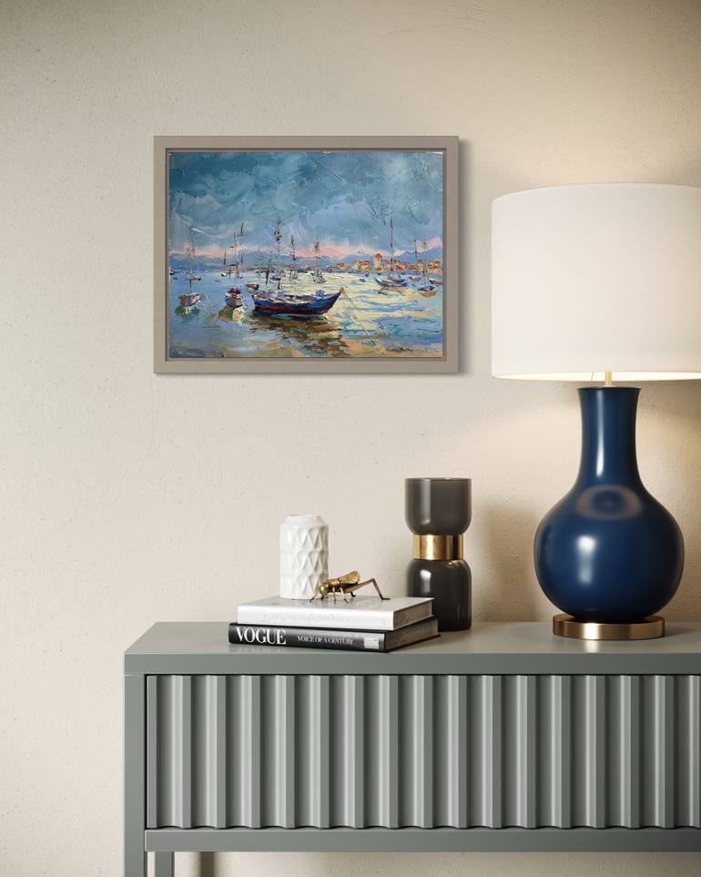 Original Contemporary Boat Painting by Vita Schagen