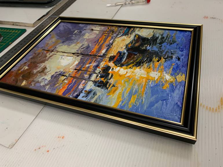 Original Contemporary Boat Painting by Vita Schagen