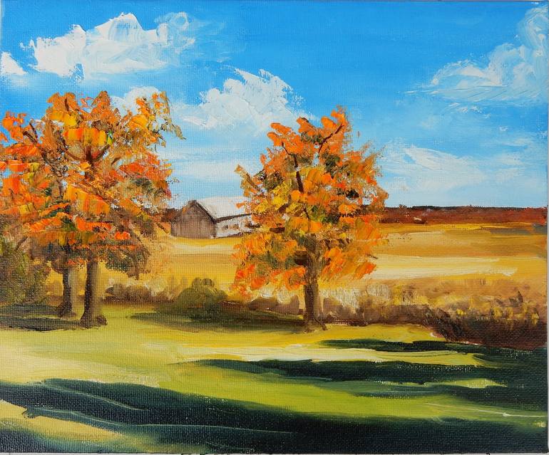 Print of Expressionism Landscape Paintings by Vita Schagen