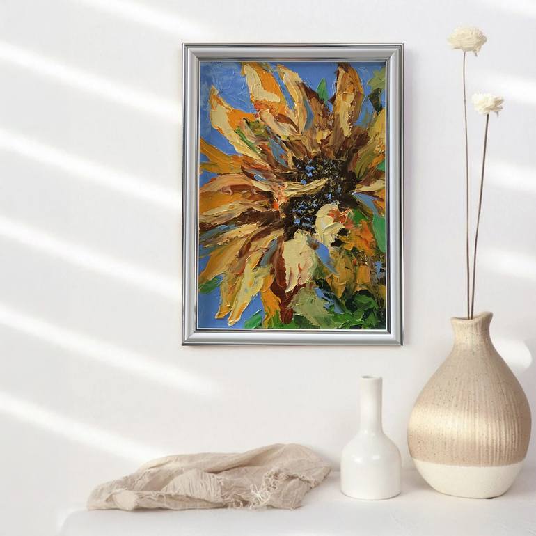 Original Abstract Expressionism Floral Painting by Vita Schagen