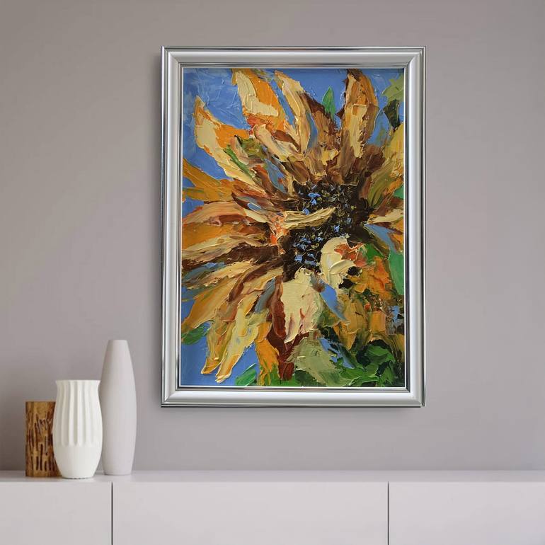 Original Abstract Expressionism Floral Painting by Vita Schagen