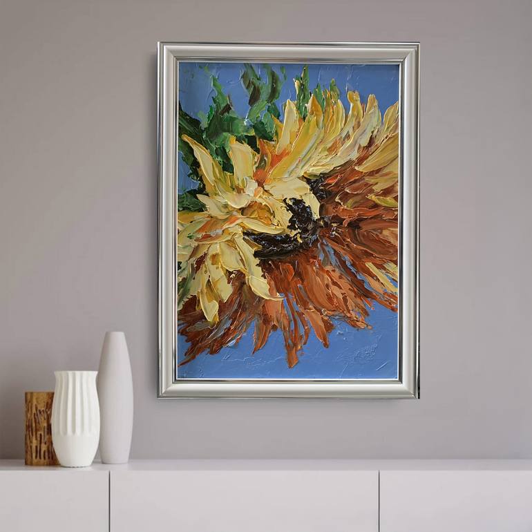 Original Abstract Expressionism Floral Painting by Vita Schagen