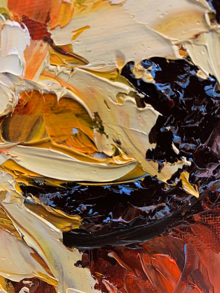 Original Abstract Expressionism Floral Painting by Vita Schagen