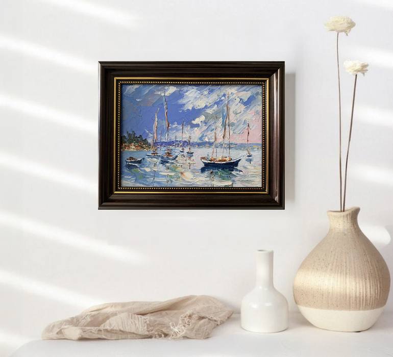 Original Contemporary Boat Painting by Vita Schagen
