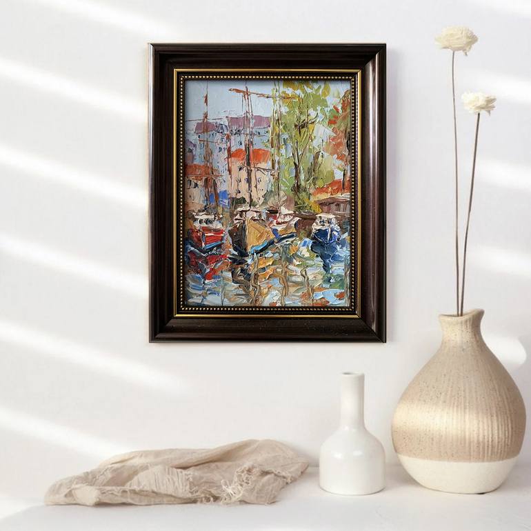 Original Contemporary Boat Painting by Vita Schagen
