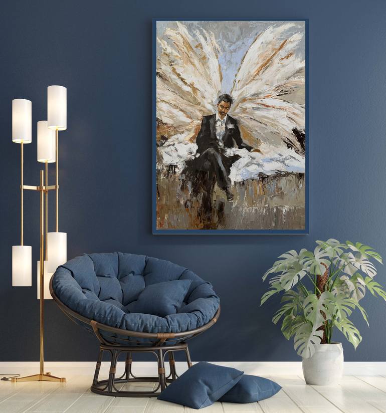 Original Fine Art Men Painting by Vita Schagen