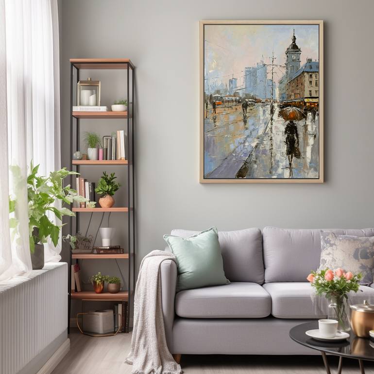 Original Expressionism Cities Painting by Vita Schagen
