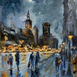 Night city lights. by Vita Schagen
