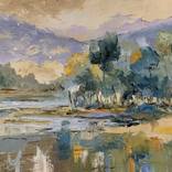 Quiet Riverbank. Landscape. by Vita Schagen