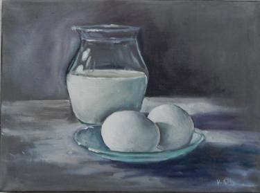 Eggs and milk jug thumb