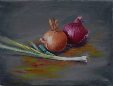 Onion. Still life, 40x30cm thumb