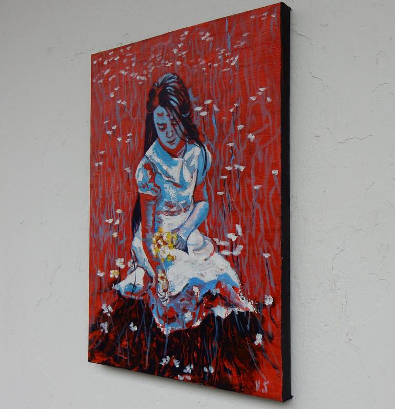 Original Expressionism Women Painting by Vita Schagen