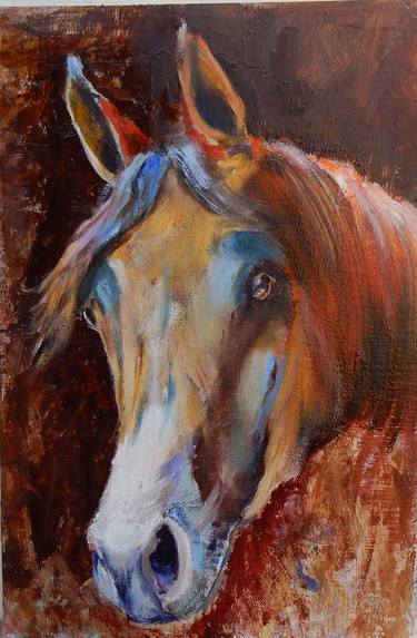 Print of Expressionism Horse Paintings by Vita Schagen